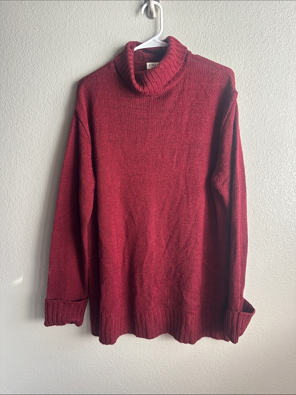Cato Red Turtleneck Sweater